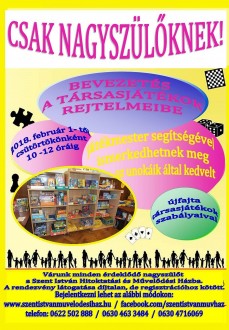 Társasjáték-klub indul nyugdíjasoknak a Szent István Művelődési Házban